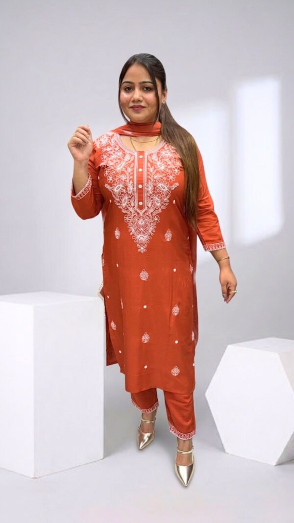 Orange Kurta Set