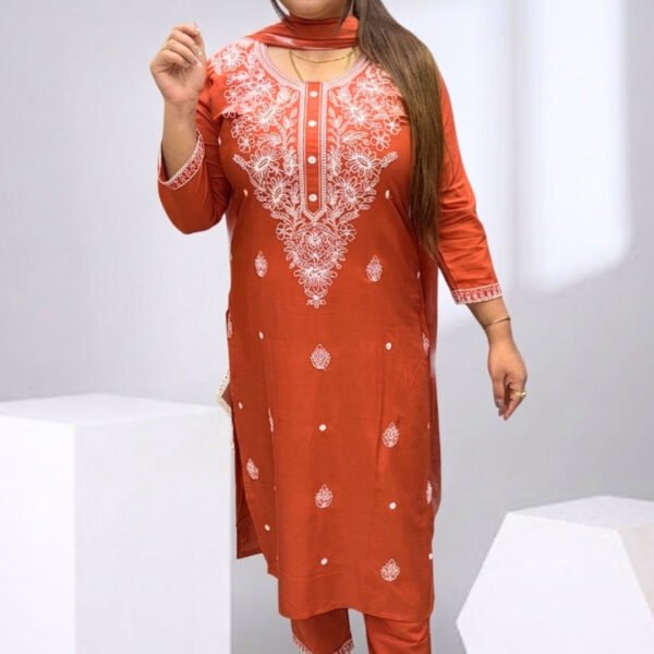 Orange Kurta Set